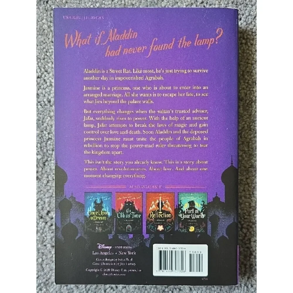Disney Twisted Tale A Whole New World Book – Aladdin Retelling – Like New